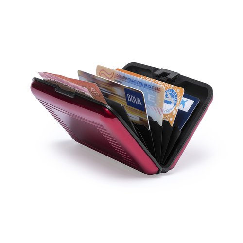 IBERPLAS - TARJETERO METALICO CON SISTEMA RFID (ANTI HURTO) CIERRE ELASTICO 89x58 (Ref.81069ME)
