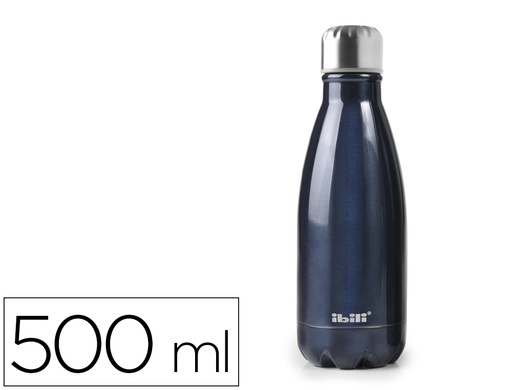 IBILI - BOTELLA TERMO ACERO INOX 500 ml BL (Ref.758450BI)