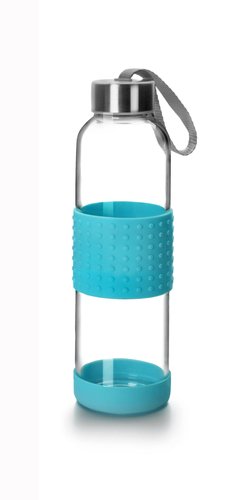 IBILI - BOTELLA VIDRIO SKY 500ml BOROSILICATO AZUL (Ref.745905AI)