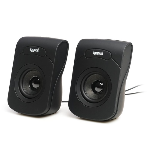 IGGUAL - Altavoces 2.0 6W mini-jack + USB (Ref.IGG316993)