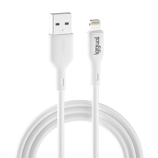 IGGUAL - cable USB-A/Lightning 100 cm blanco (Ref.IGG316955)
