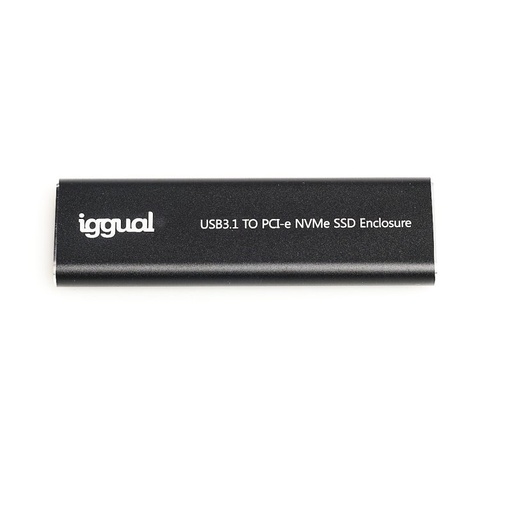 IGGUAL - Caja externa USB-C 3.1 SSD M.2 NVMe y SATA (Ref.IGG317020)