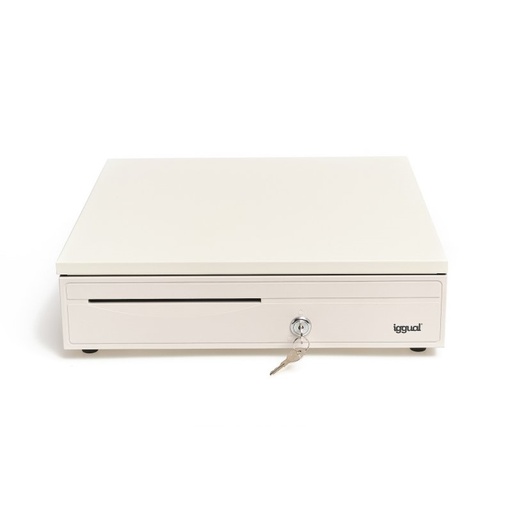 IGGUAL - Cajón portamonedas IRON-30W 42cm 5+5 blanco (Ref.IGG315767)