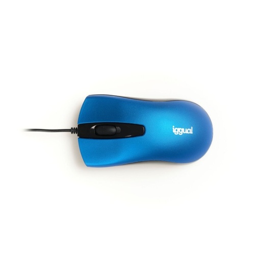 IGGUAL - Ratón óptico COM-BUSINESS-1200DPI azul (Ref.IGG317631)