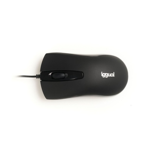 IGGUAL - Ratón óptico COM-BUSINESS-1200DPI negro (Ref.IGG317648)