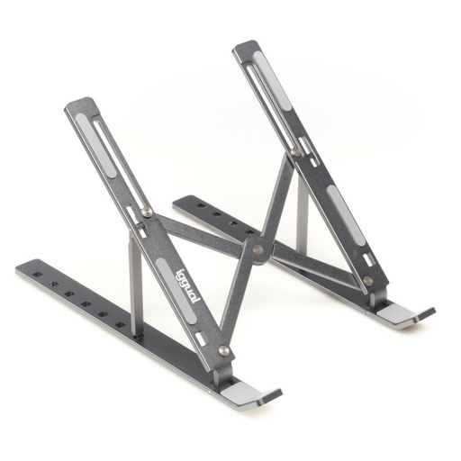 IGGUAL - Soporte portátil plegable aluminio gris 17" (Ref.IGG317785)
