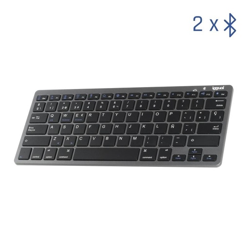 IGGUAL - Teclado Bluetooth Slim TKL-BT negro (Ref.IGG316917)