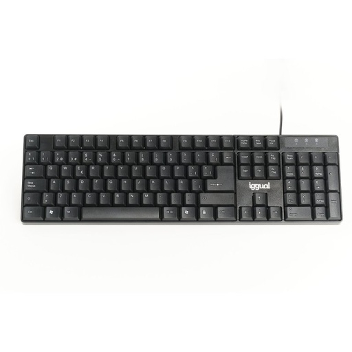 IGGUAL - Teclado estándar CK-FRAMELESS-105T negro (Ref.IGG317501)