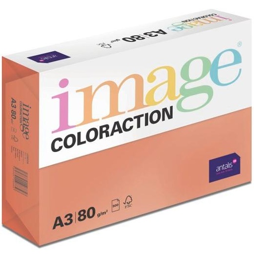 IMAGE - COLORACTION PAPEL REPROGRÁFICO DIN A3 80GR PAQUETE 500H ROJO INTENSO (Ref.546332)