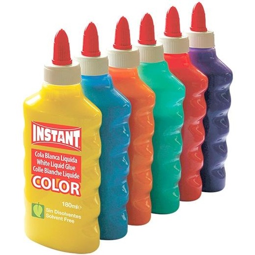 INSTANT - COLA BLANCA COLOR SURTIDO 180 ml EXPOSITOR DE 6 (Ref.14391)