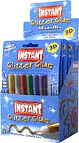 INSTANT - COLA GLITTER METALLIC 10,5ml BLISTER DE 6 (Ref.11221)