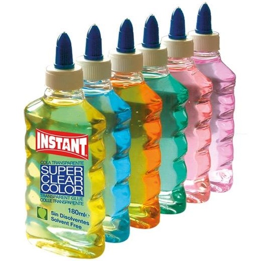 INSTANT - COLA SUPER CLEAR COLOR SURTIDO 180 ml EXPOSITOR DE 6 (Ref.14691)