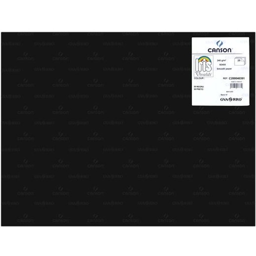 IRIS - CARTULINA 50X65CM 240GR NEGRO -25U- (Ref.C200040391)