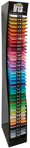 IRIS - CARTULINA A4 185g EXPOSITOR de 36 ESTANTES (NUEVO) CONTENIDO 3600 uds (36 colores) (Ref.C400109732-33-67)