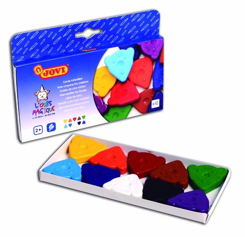 JOVI - CERAS COLOR OSO MAGICO COLORES BASICOS CAJA DE 10 (Ref.941)