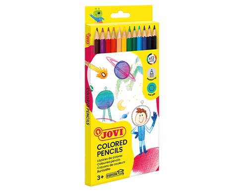 JOVI - LAPICES de COLORES estuche de 12 (Ref.730/12)