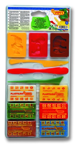 JOVI - MOLDEADORES BLISTER 3 MOLDES+3 MODEL.+6 PLAST. 50GR (Ref.158)