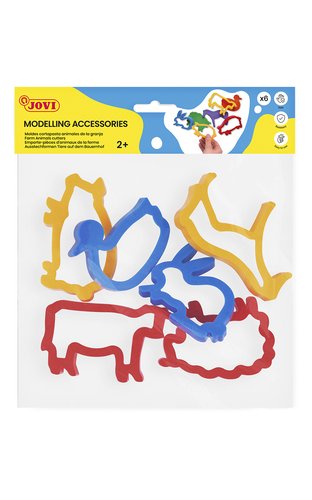 JOVI - MOLDES BOLSA ANIMALES DE LA GRANJA 6 UNIDADES (Ref.7G)