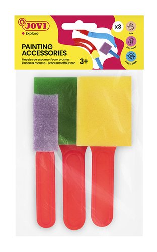 JOVI - PINCEL de ESPUMA GRANDE JUEGO de 3 (Ref.814)