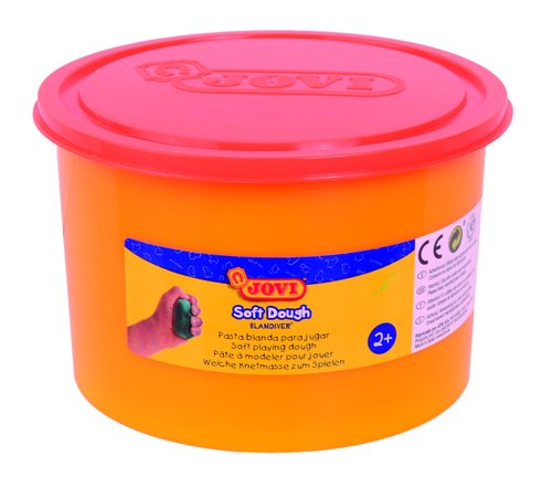 JOVI - PLASTILINA BLANDIVER SOFT DOUGH 460 gr. NARANJA (Ref.46007)