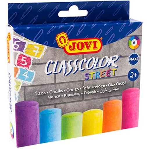 JOVI - TIZAS COLORES MAXI ESTUCHE DE 6 (Ref.1030)