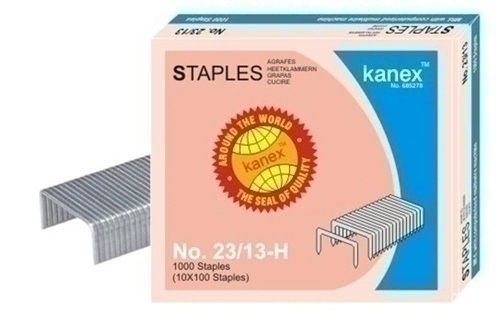 KANEX - GRAPAS GRAN CAPACIDAD mm. GALVANIZADAS caja de 1000 (Ref.23/13)