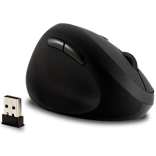KENSINGTON - RATÓN PRO FIT INALÁMBRICO 800/1200/1600 PPP ERGONÓMICO VERTICAL ZURDOS 6 BOTONES NEGRO (Ref.K79810WW)