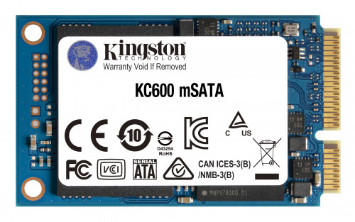 KINGSTON - Technology KC600 mSATA 512 GB Serial ATA III 3D TLC (Canon L.P.I. 5,45€ Incluido) (Ref.SKC600MS/512G)