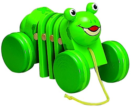 KLUGER - JUEGO ARRASTRE RANA MADERA (Ref.D13002)