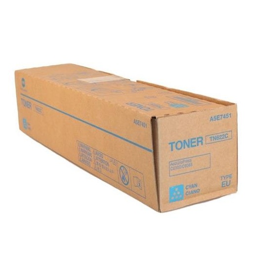 KONICA MINOLTA - KONICA - MINOLTA TONER CIAN ACCURIOPRESS C 6085, C 6100 - TN622C (Ref.A5E7451)