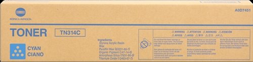 KONICA MINOLTA - TONER TN-314C BIZHUB C353/355 CIAN 20.000 PAG. (Ref.TN314C)
