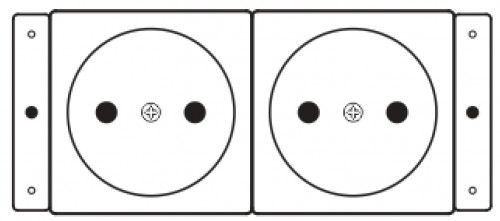 KRAMER - Electronics TS-2DE toma de corriente (Ref.80-002199)