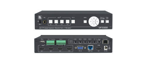 KRAMER - VP-440X 18G 4K PRESENTATION SWITCHER/SCALER WITH HDBASET & HDMI SIMULTANEOUS OUTPUTS (Ref.87-00002090)
