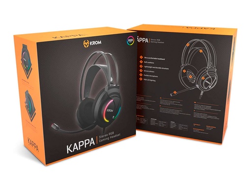 KROM - Kappa Auriculares Diadema Negro (Ref.NXKAPPA)
