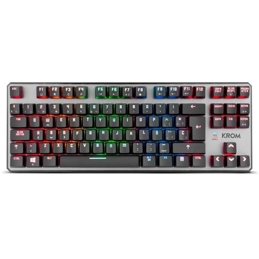 KROM - Kernel TKL teclado USB Negro (Ref.NXKROMKRNLTKL)