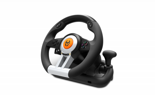 KROM - K-Wheel Volante + Pedales PlayStation 4,Playstation,Playstation 3,Xbox One Analógico/Digital USB Negro (Ref.NXKROMKWHL)