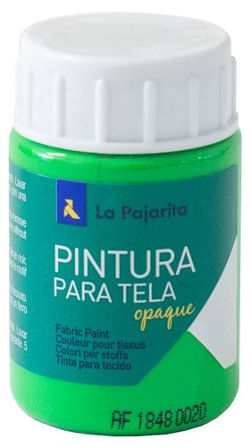 LA PAJARITA - Pintura tela opaca tof-04 verde fluorescente (Ref.208622)