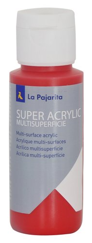 LA PAJARITA - PINTURA ACRILICA 60 ml (bote) ROJO A-08 (Ref.178176)