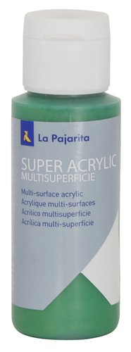LA PAJARITA - PINTURA ACRILICA 60 ml (bote) VERDE MEDIO A-40 (Ref.181476)