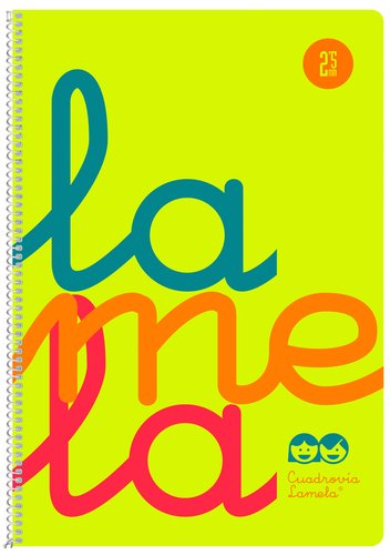 LAMELA - BLOC tapa POLIPROPILENO Fº 80h CUADROVIA 2,5 mm AMARILLO (Ref.7FTP002A)