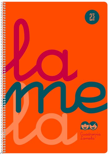 LAMELA - BLOC tapa POLIPROPILENO Fº 80h CUADROVIA 2,5 mm NARANJA (Ref.7FTP002N)