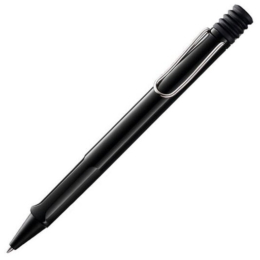 LAMY - BOLÍGRAFO SAFARI BLACK 219M PUNTA MEDIA TINTA AZUL RECARGABLE COLOR NEGRO EN ESTUCHE (Ref.1220400)