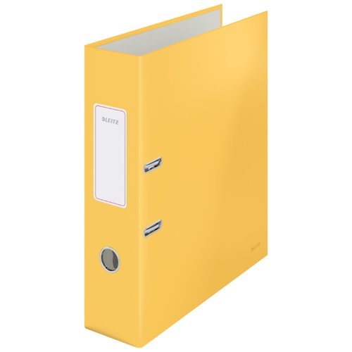 LEITZ - ARCHIVADOR palanca COSY A4 180º 80mm AMARILLO (Ref.10610019)