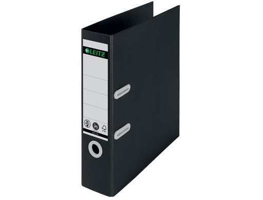 LEITZ - ARCHIVADOR palanca RECYCLE A4 180º 80mm NEGRO (Ref.10180095)