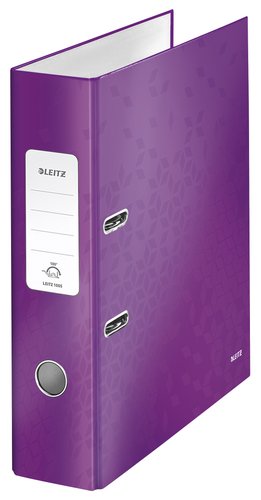 LEITZ - ARCHIVADOR palanca WOW A4 180º 80mm VIOLETA (Ref.10050162/10050062)