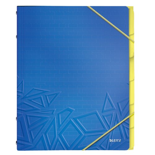 LEITZ - CARP.CLASIF. A4 PP 6 SEP.AZUL (Ref.39490032)