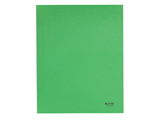 LEITZ - CARPETA CARTON 3 SOLAPAS A4 RECYCLE 100% VERDE (Ref.39060055)