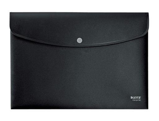 LEITZ - CARPETA RECYCLE PORTADOCUMENTOS BROCHE DIN A4 POLIPROPILENO NEGRO (Ref.46780095)