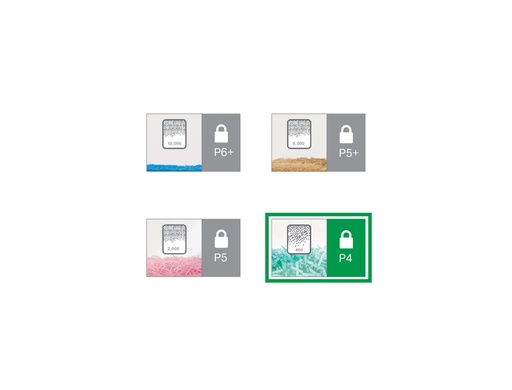 LEITZ - DESTRUCTORA IQ OFFICE PRO P4 (22h CONFETI)
Nv.seg.4 - particula 4x40mm dep.30L (Ref.80060000)