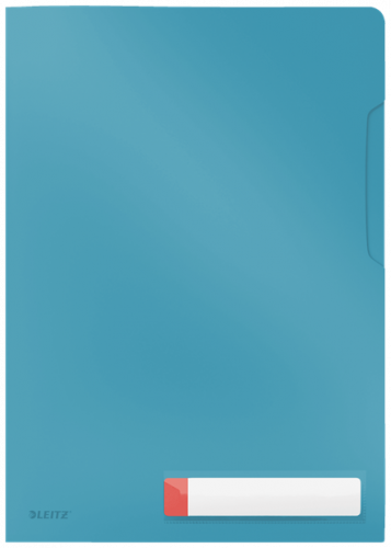 LEITZ - DOSSIER ANGULO RECTO COSY PP RECICLABLE SEMI OPACO A4 AZUL PACK de 3 (Ref.47080061)